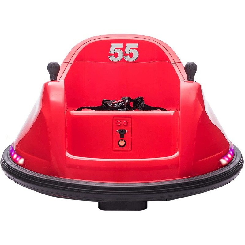 Tobbi 6V Electric Ride On 360 Spin Bumper Car for Kids with Remote Control, Red 1 1 2