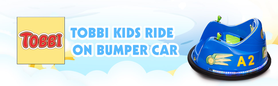 Tobbi 6V Electric Bumper Car for Kids w/ 360 Degree Spin 1 105