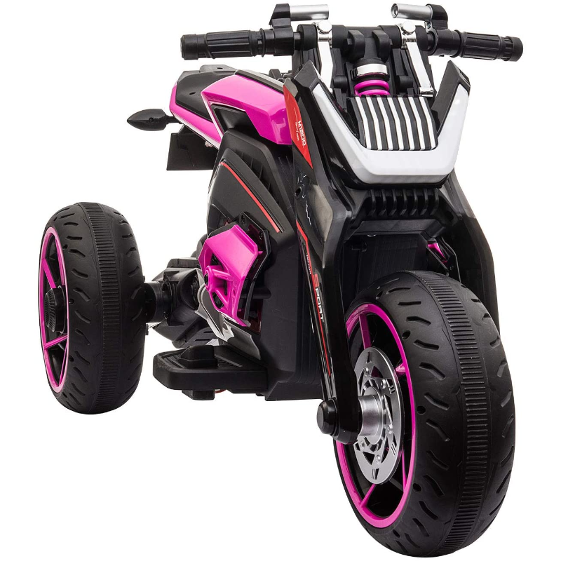Tobbi 12V Battery Powered Kids Motorcycle with 3 Wheels for Boys and Girls, Rose Red 1 22