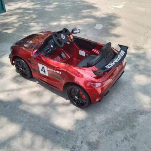 Tobbi Battery Powered Licensed Mercedes Benz AMG GT Electric Car for Kids, 12V Ride On Toy Car with Parental Remote Control, Red photo review