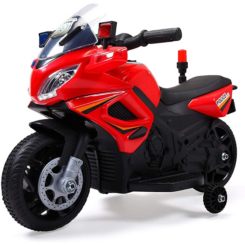 Tobbi Electric Kids Ride On Police Motorcycle With 2 Auxiliary Wheels 1 69 1