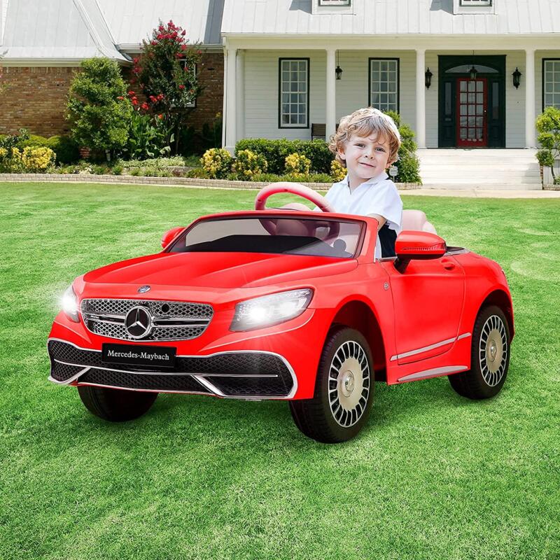 Tobbi 12V Mercedes-Maybach Kids Ride on Car with Remote Conrtol, Red 1 88