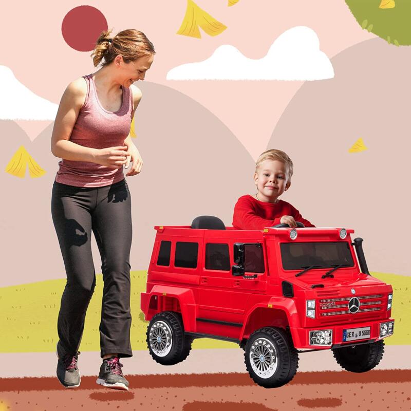 Tobbi 6V Mercedes Benz Unimog U500 Kids Ride on SUV Car with Remote Control, Red 1 92