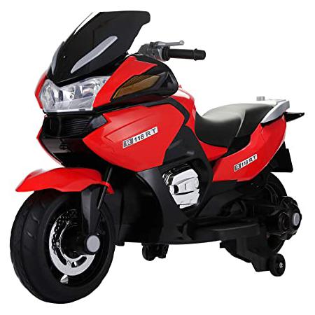 12V Kids Ride on Motorcycle Battery Powered Bike, Red