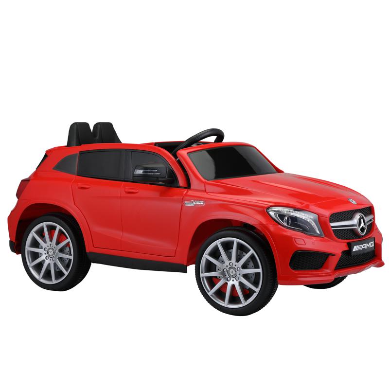 Tobbi 12V Mercedes Benz GLA45 Kids 2 Seater Power Wheels With Remote, Red 12v benz licensed gla45 kids electric car red 7