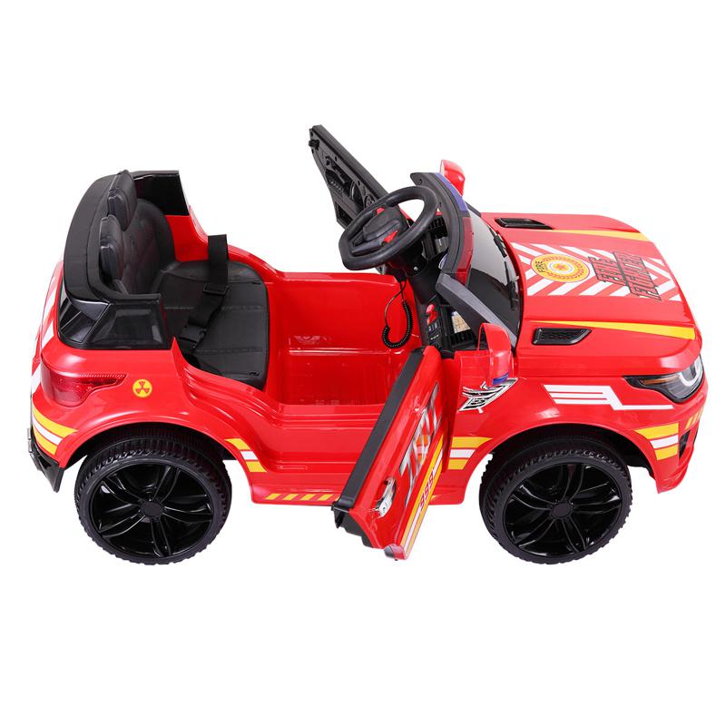 Tobbi 12V Kid's Electric Ride On Police Car w/ Remote, Red 12v kid ride on police car red 1 1