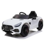 Tobbi 12V Mercedes AMG GT Ride On Car Kids Electric Cars with Remote, White 12v kids electric car mercedes amg gt ride on toy white 8