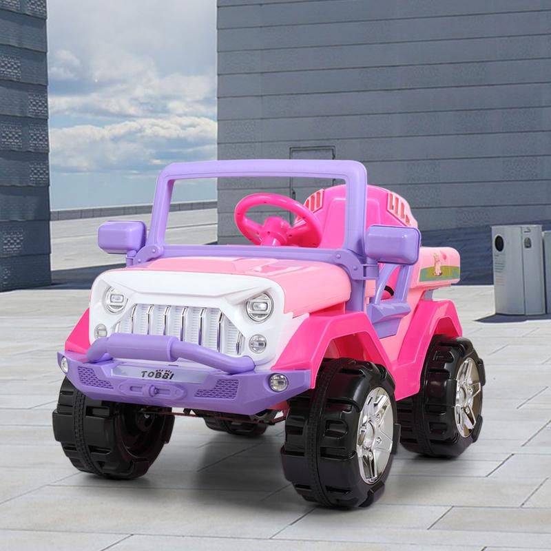 Tobbi 12V Ride-On SUV Toy Car for Toddlers 12v powerful kids electric suv pink 22