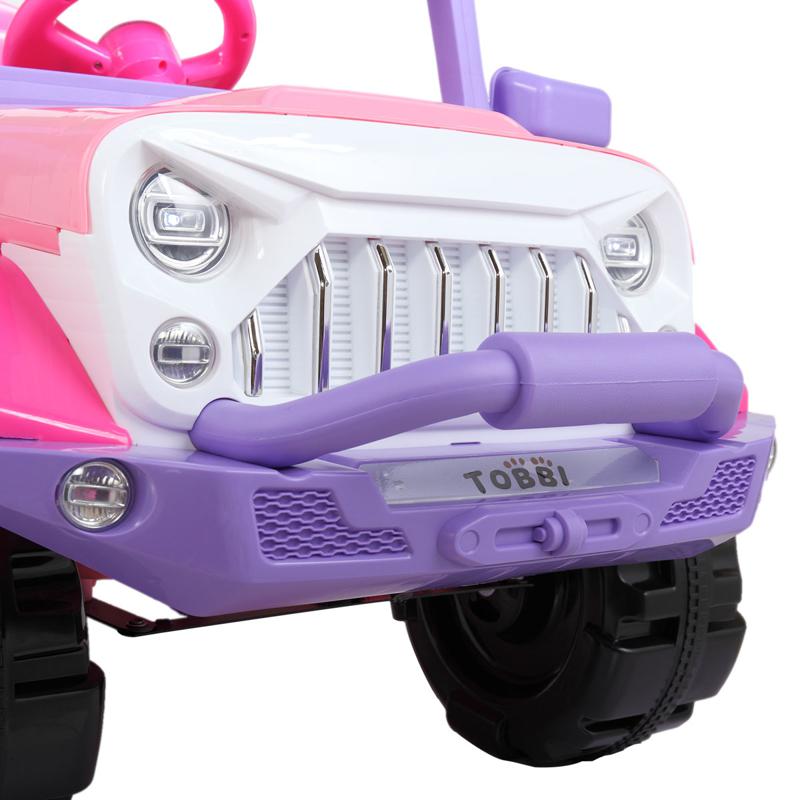 Tobbi 12V Ride-On SUV Toy Car for Toddlers 12v powerful kids electric suv pink 31