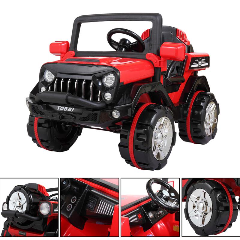 Tobbi Kid's off Road Ride On Toy RC SUV 12v powerful kids electric suv red 10