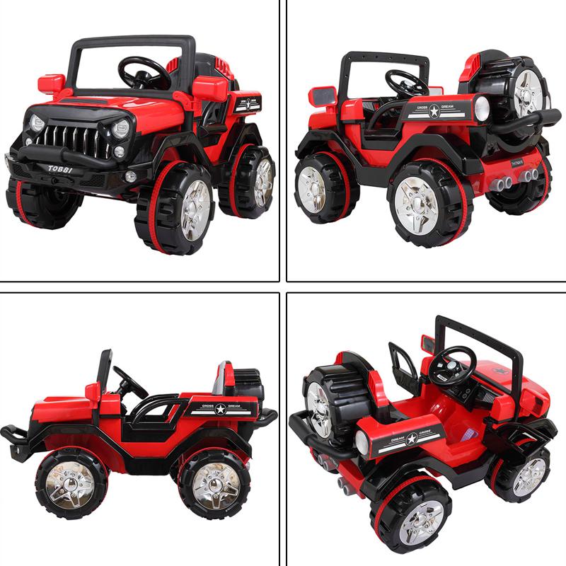 Tobbi Kid's off Road Ride On Toy RC SUV 12v powerful kids electric suv red 9