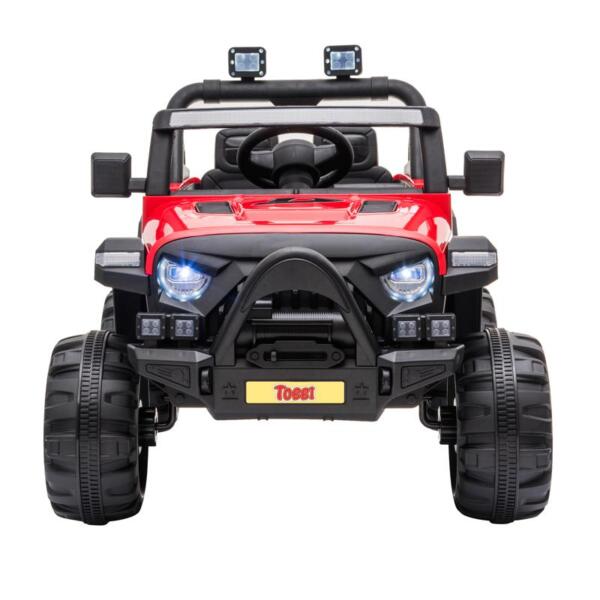 Tobbi Red Kids Truck Ride On Battery Powered Car Toy 12v remote control kids ride on truck red 0