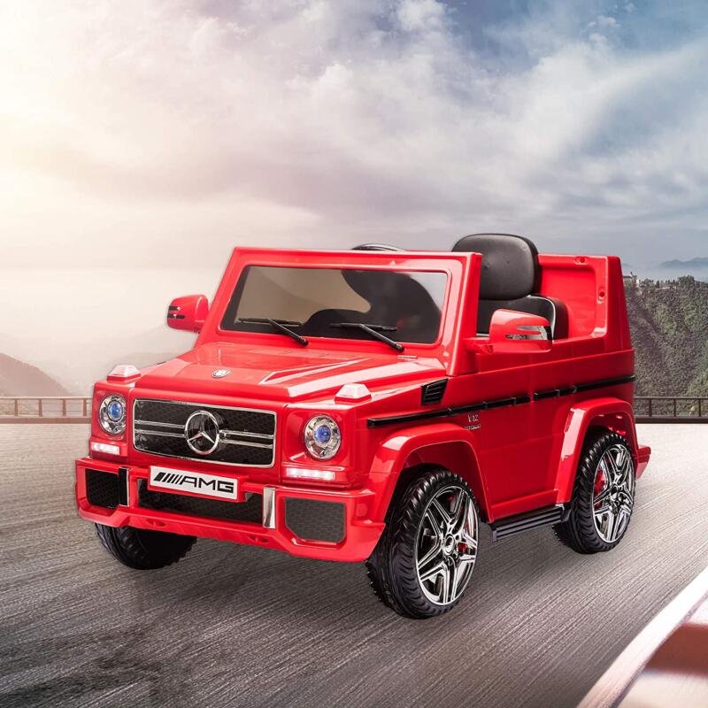 Tobbi 12V Licensed Mercedes Benz G65 Electric Ride on Car for Kids with Remote Control, Red 2 15