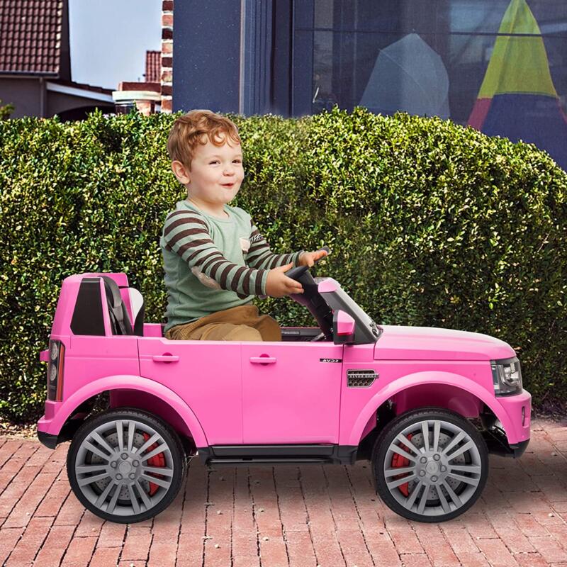 Tobbi 12V Licensed Land Rover Power Wheels Ride on SUV for Kids with Remote Control, Pink 2 27