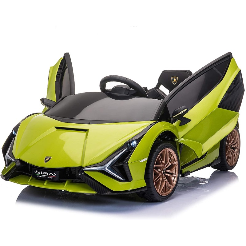 Tobbi 12V Licensed Lamborghini Sian Children’s Electric Ride On Car, Green 2 42