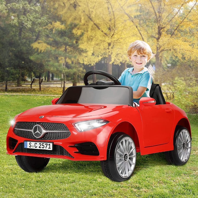 Tobbi Licensed Mercedes Benz CLS 350 Ride On Car for Kids, Red 2 56