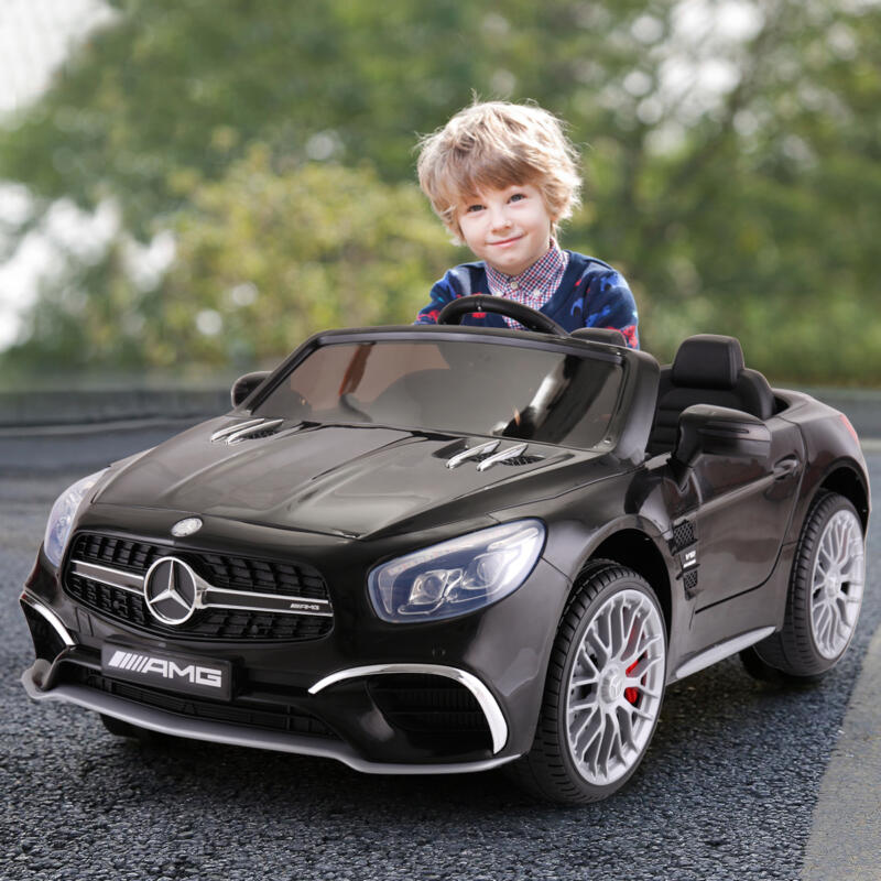 Tobbi 12V Mercedes Benz Licensed Kids Ride On Car with Remote Control, Black 2 74