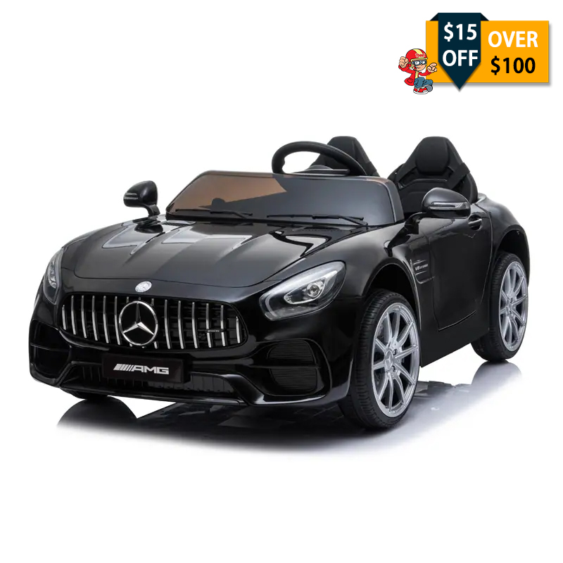 Tobbi 12V Licensed Mercedes Benz Electric Car for Kids, Battery Powered Ride On Car with Parental Remote Control, Black TH17B0374