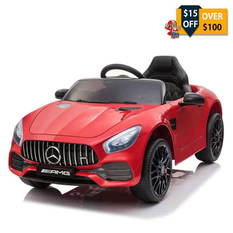 Tobbi 12V Mercedes AMG GT Ride On Car Kids Electric Cars with Remote, Red TH17B0554
