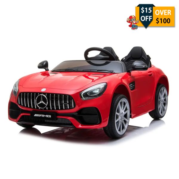 Tobbi 12V Licensed Mercedes Benz Electric Car for Kids, Battery Powered Ride On Car with Parental Remote Control, Red TH17L0380 Mercedes Benz