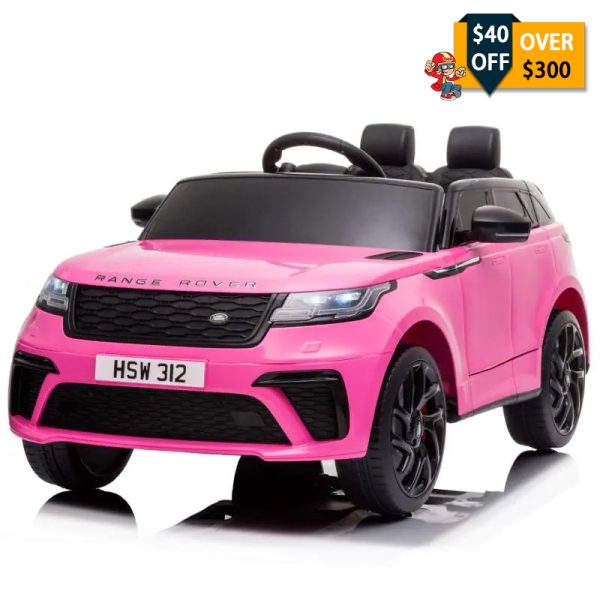 Tobbi 12V Licensed Land Rover VELAR Vehicle, Battery Operated Kids Ride On Car with Parental Remote Control, Pink TH17M0813 Authorized Cars