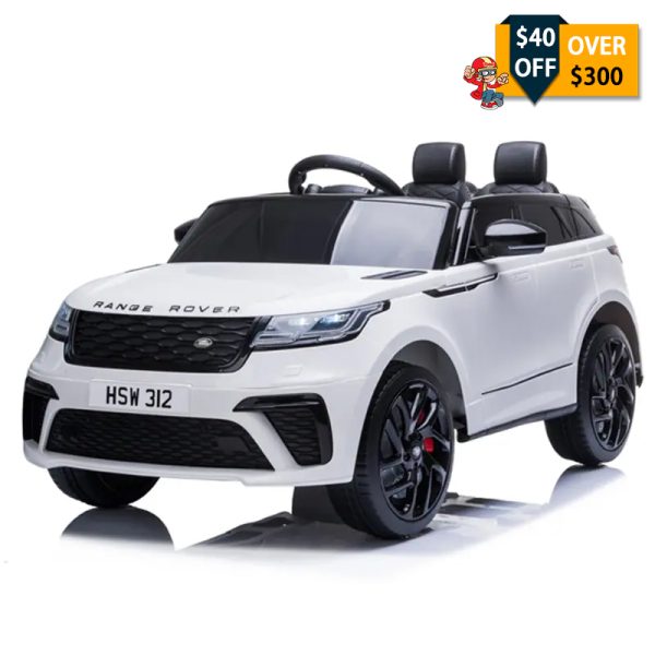 Tobbi 12V Licensed Range Rover Electric Toy Car, Battery Powered Kids Ride On Car with Parental Remote Control, White TH17P0815 Land Rover
