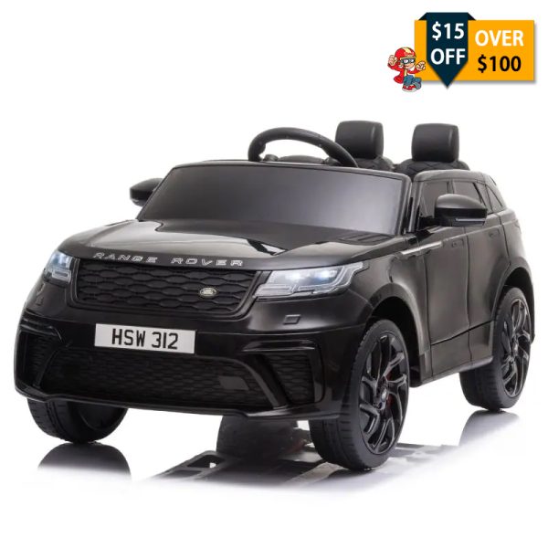 Tobbi 12V Licensed Land Rover Electric Toy Car, Battery Powered Kids Ride On Car with Parental Remote Control, Black TH17R0816
