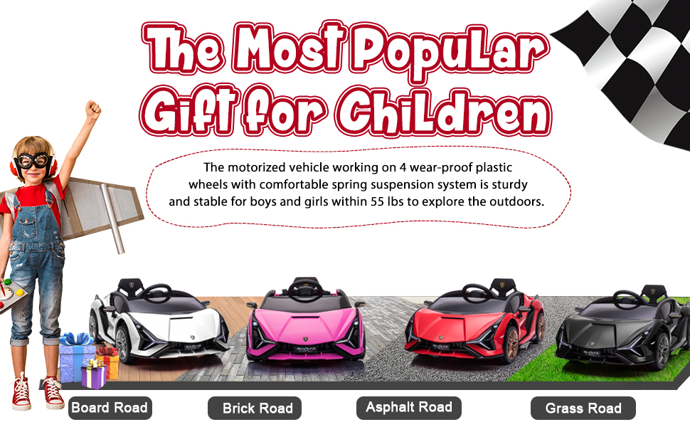 Tobbi 12V Licensed Lamborghini Sian Battery Operated Kids Ride On Toy Car, Kids Electric Car with Remote Control, Red 3f08a55b 2615 4313 942e ebf7f7e6f152. CR00970600 PT0 SX970 V1