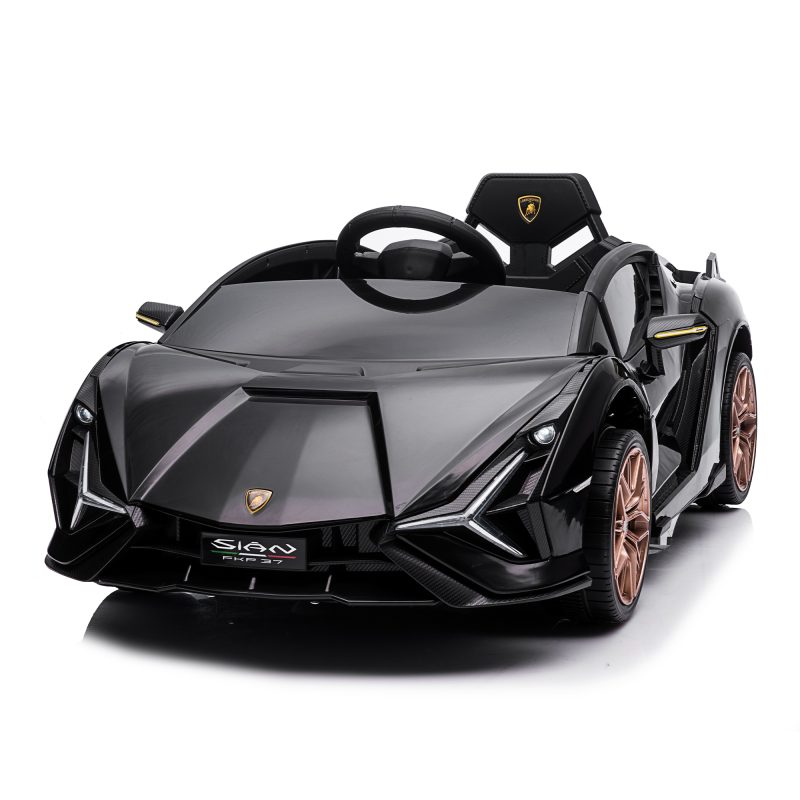 Tobbi Battery Powered Licensed Lamborghini Sian 12V Ride On Toys, Kids  Electric Ride On Car With Parental Remote, Black | TOBBI