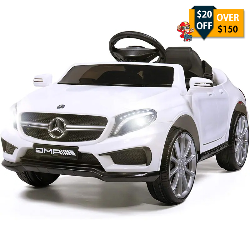 Tobbi Licensed Mercedes Benz RC Car Toy with Double Doors, White TH17K0289