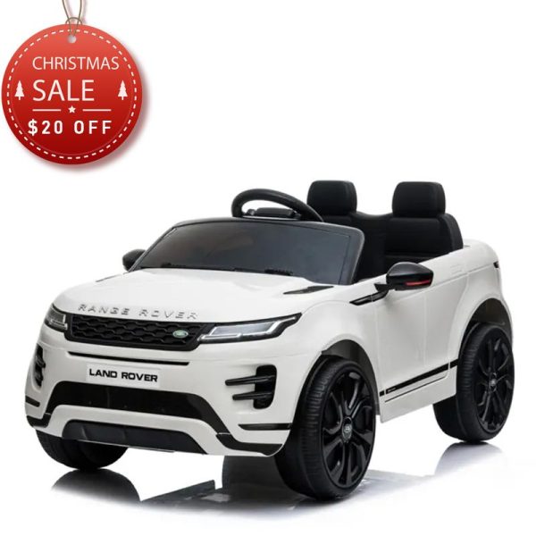 Tobbi 12V Land Rover Kids Power Wheels Ride On Toys With Remote, White TH17T0620 Land Rover