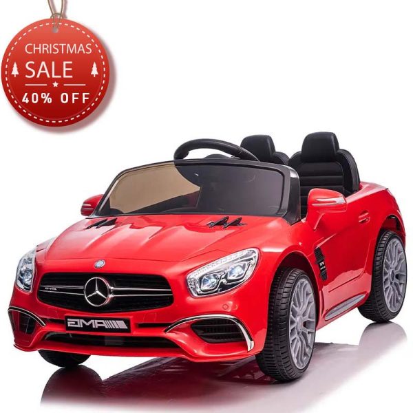 Tobbi 12V Kids 2 Seater Mercedes Benz Power Wheels With Remote, Red TH17N0292 1