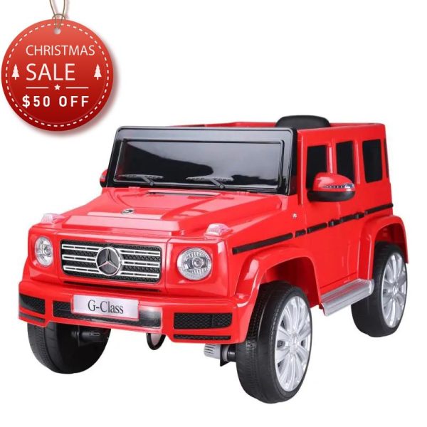 TOBBI 12V Kids Ride On Electric Car Licensed Mercedes Benz G500 with Remote Control, Red TH17R0744