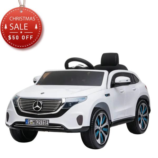 Tobbi Mercedes-Benz EQC Officially Licensed Ride-On Kid’s Toy Car, White TH17S0583