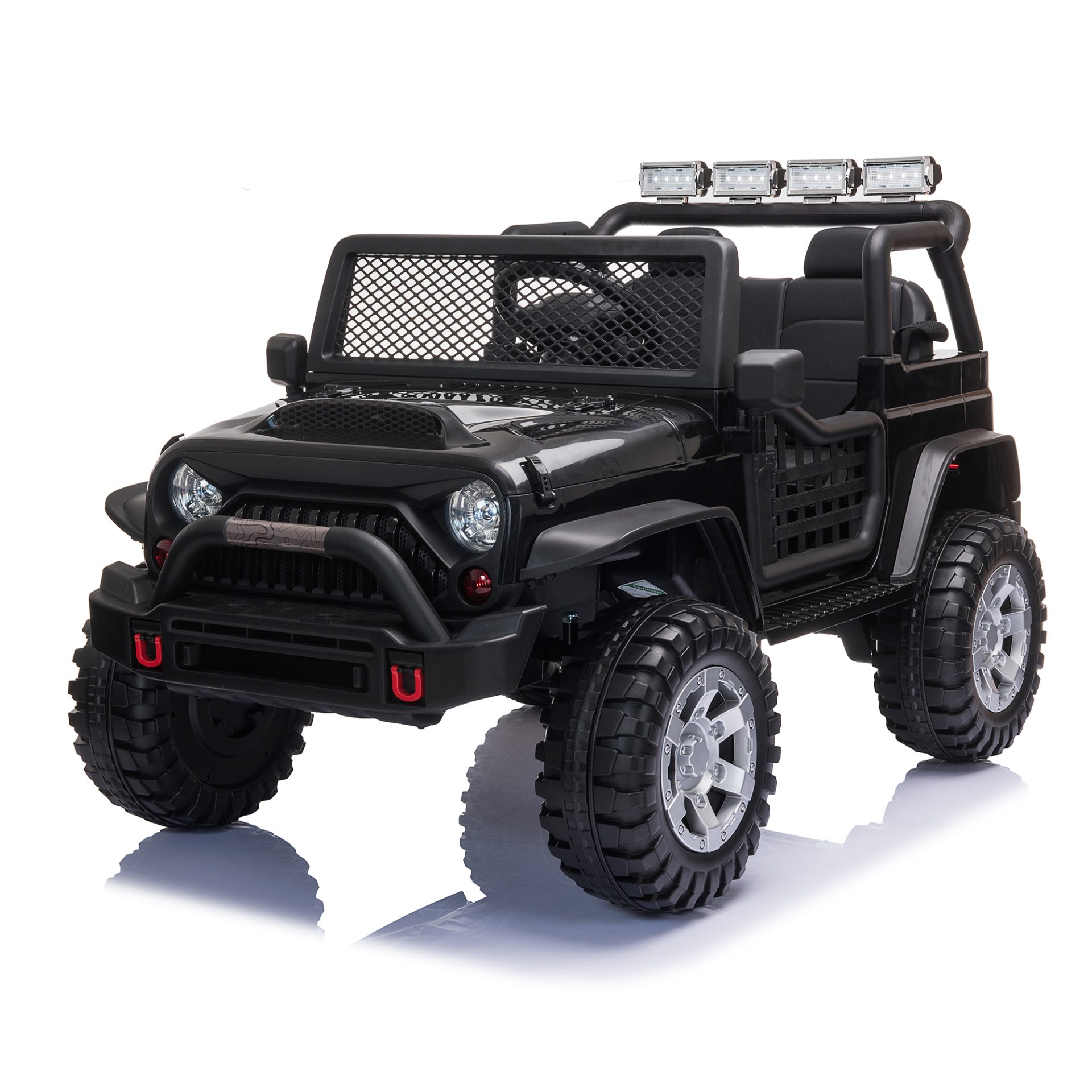 Tobbi 12V Ride On Truck Toy w/ Remote Control& Bluetooth, Black TH17S0835 3