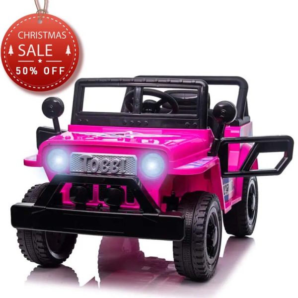Tobbi 12V Kid’s Ride On Truck Off-Road Vehicle W/ Double Doors, Wolf-Mackenzie Valley Wolf TH17T0872 ride on fire truck