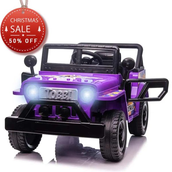 12V Tobbi Electric Ride On Power Wheel Truck for Kids with Horn, Wolf-Eastern Timber Wolf TH17U0873 ride on