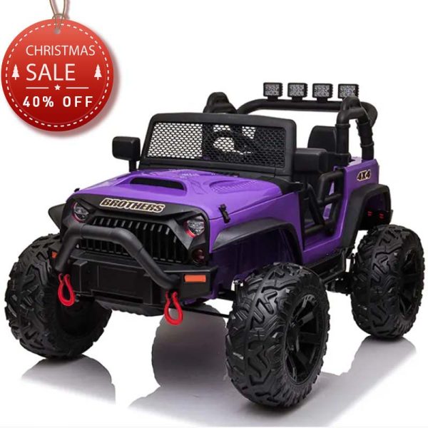 Tobbi 2 Seater Power Wheels 12v Ride On Jeep With Remote Control TH17Y0498 1