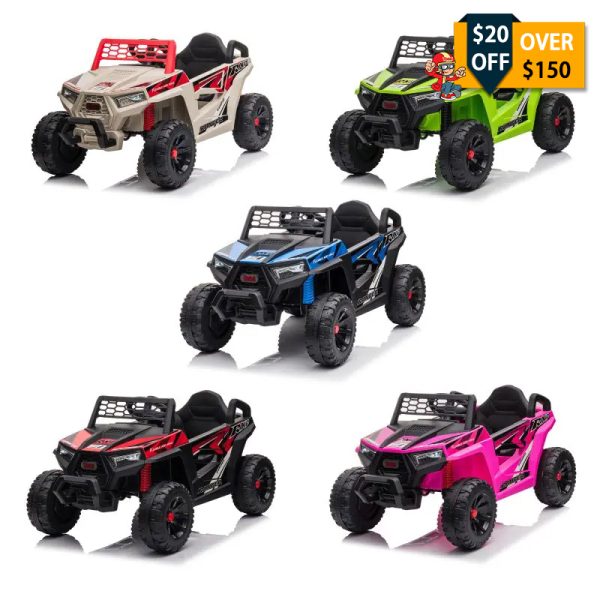 Tobbi 12V Kids Ride on Car Toy Electric Off-Road UTV Truck Battery Powered w/Horn, Music, 5 Colors, Squirrel Series 2 1 ATVs & UTVs