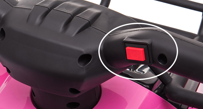 Tobbi 6V Kids Ride On ATV Toy Electric 4-Wheeler Quad Car with Front Storage Baskets, LED Light, Four Colors 4
