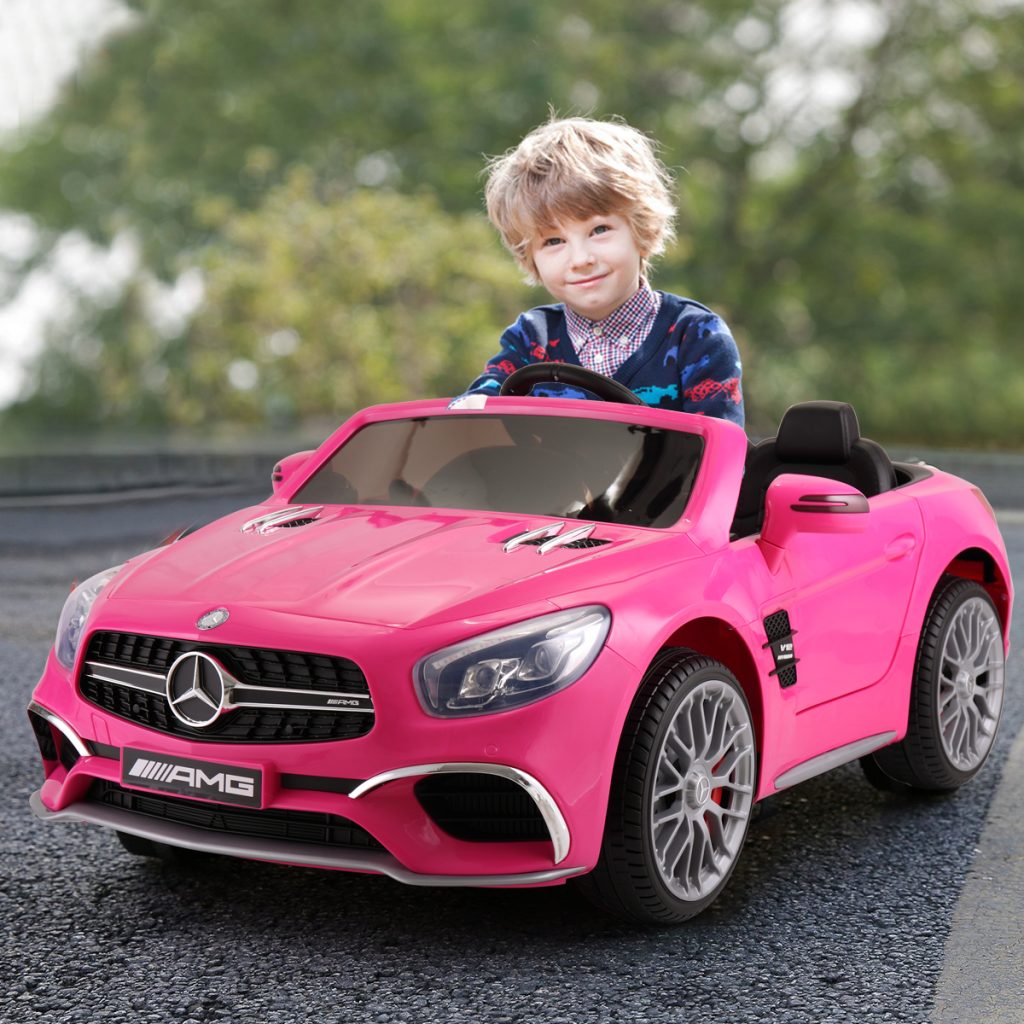 TOBBI 12V Kids Ride On Car Authorized Mercedes Benz SL65 Kids Electric Car w/ Remote Control TH17P0293 cj3