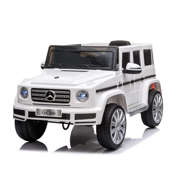 12V Kids Ride On Car Licensed Mercedes Benz G500 Electric Vehicle car w/ Remote Control, White TH17S0745 2 Mercedes Benz