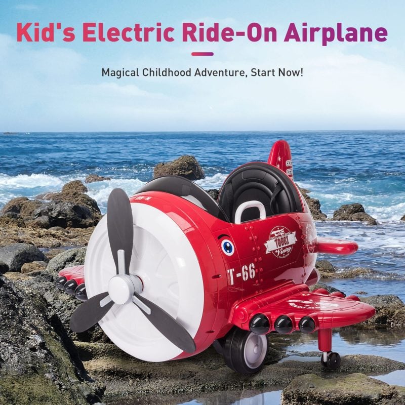 Red Airplane Ride-On