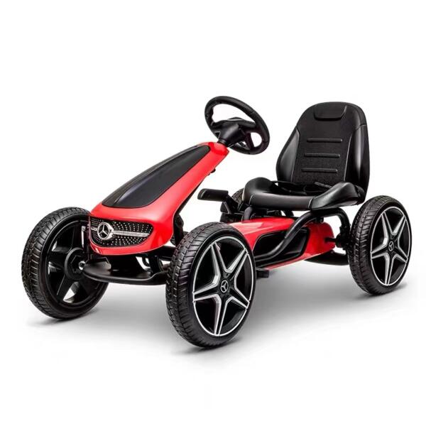 Tobbi Mercedes Benz Kids Go Kart Ride On Car For Children, Red 20220223095150 Pedal Cars & Go Karts