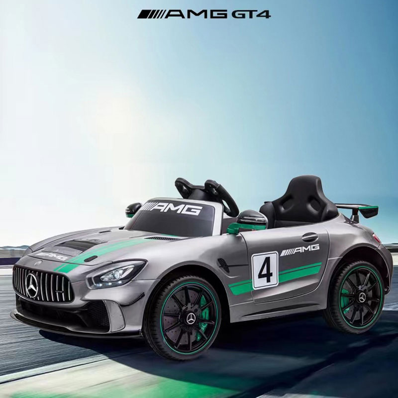 Tobbi 12V Mercedes AMG GT Ride On Car Kids Electric Cars Withe Remote, Silver Grey 20220302155306