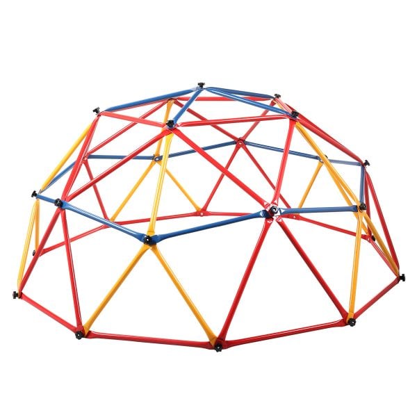 Nyeekoy Children’s Climbing Frame Universal Exercise Dome Climber Play Center Outdoor Playground For Fun, Red+Yellow+Blue TH17G0431 4