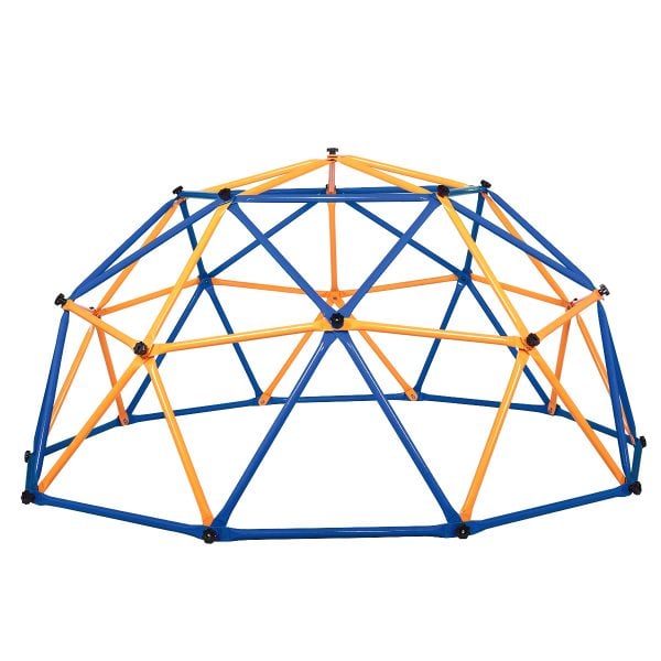 Nyeekoy Outdoor Backyard Climbing Frame Exercise Dome Climber Play Center for Kids from 3-10, Blue+Yellow TH17F0484 1