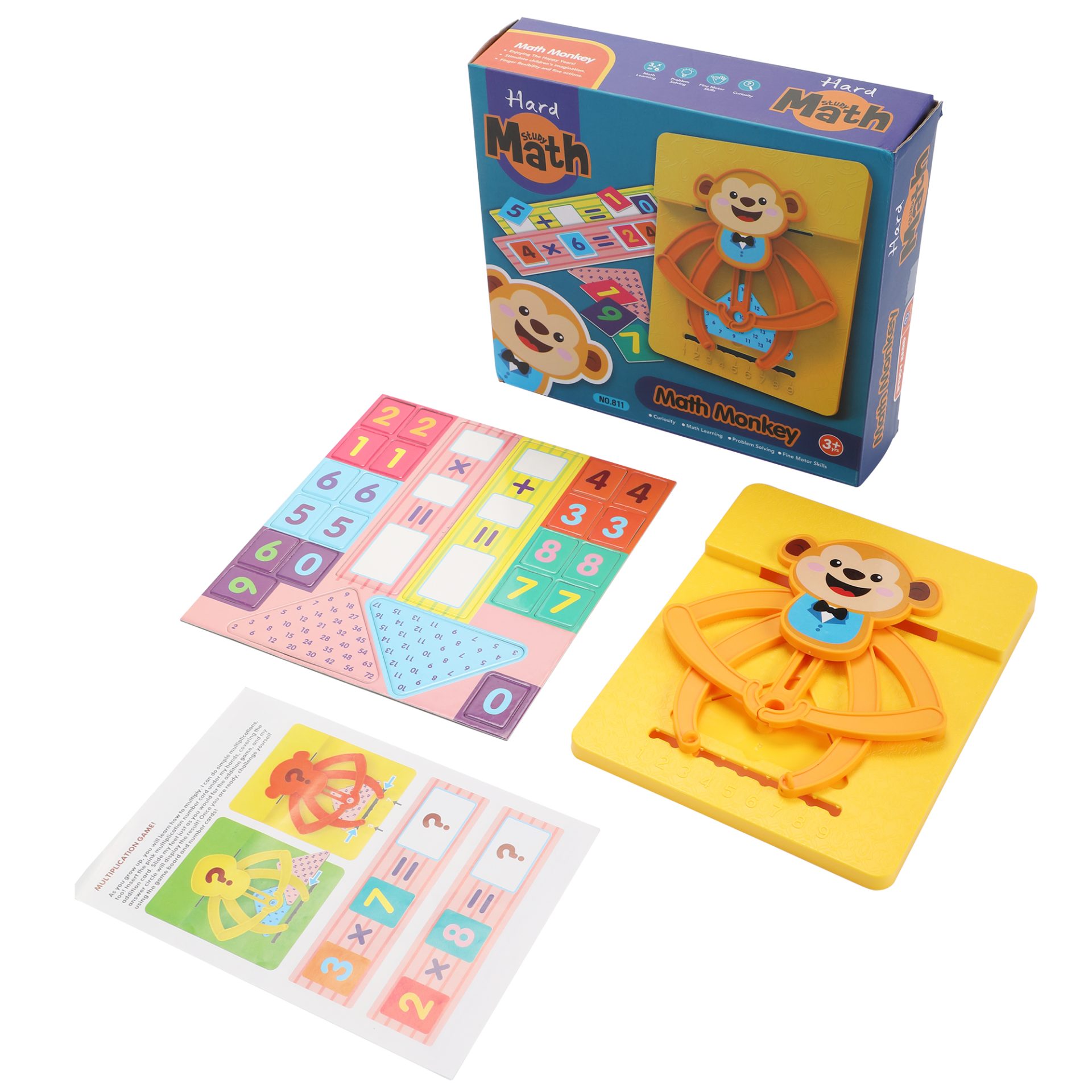 Nyeekoy Math Monkey Educational Toys for Toddles, Fun Game for Boys & Girls, Monkey Counting Gift, Preschool Number Learning TH17F06462