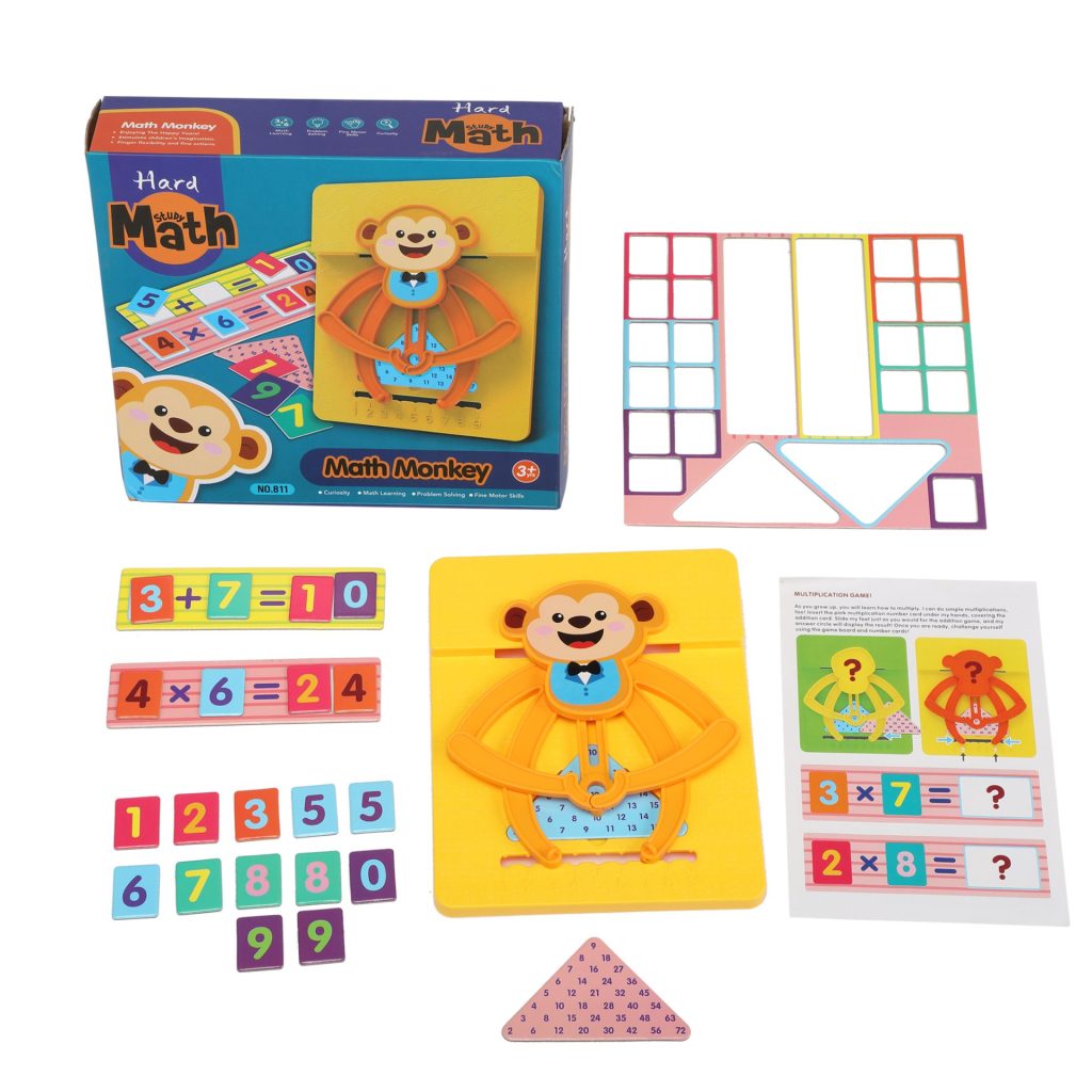 Nyeekoy Math Monkey Educational Toys for Toddles, Fun Game for Boys & Girls, Monkey Counting Gift, Preschool Number Learning TH17F06464