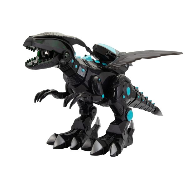 Nyeekoy Remote Control Dinosaur Robot, Intelligent Interactive Smart Toy with Singing, Dancing, Storytelling, Missiles Launching and Mist Spraying, Black TH17G0809 7